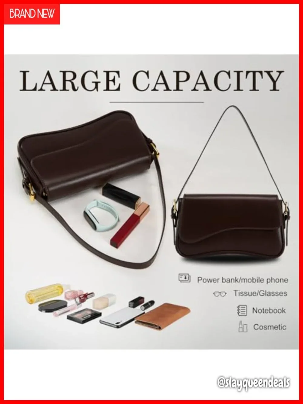 PU Leather Hobo Handbag for Women 2 Removable Straps Trendy Shoulder Bag